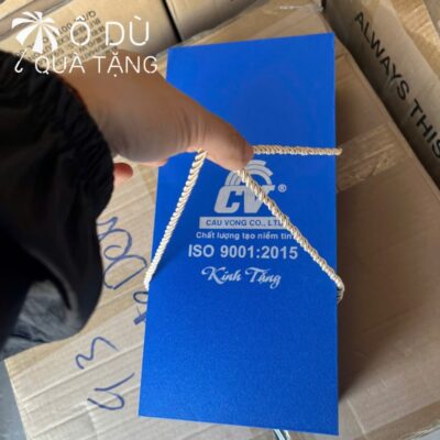 chi tiết Bộ Quà Tặng 2 Món Dù Và Cốc Giữ Nhiệt In Logo OD-GS02