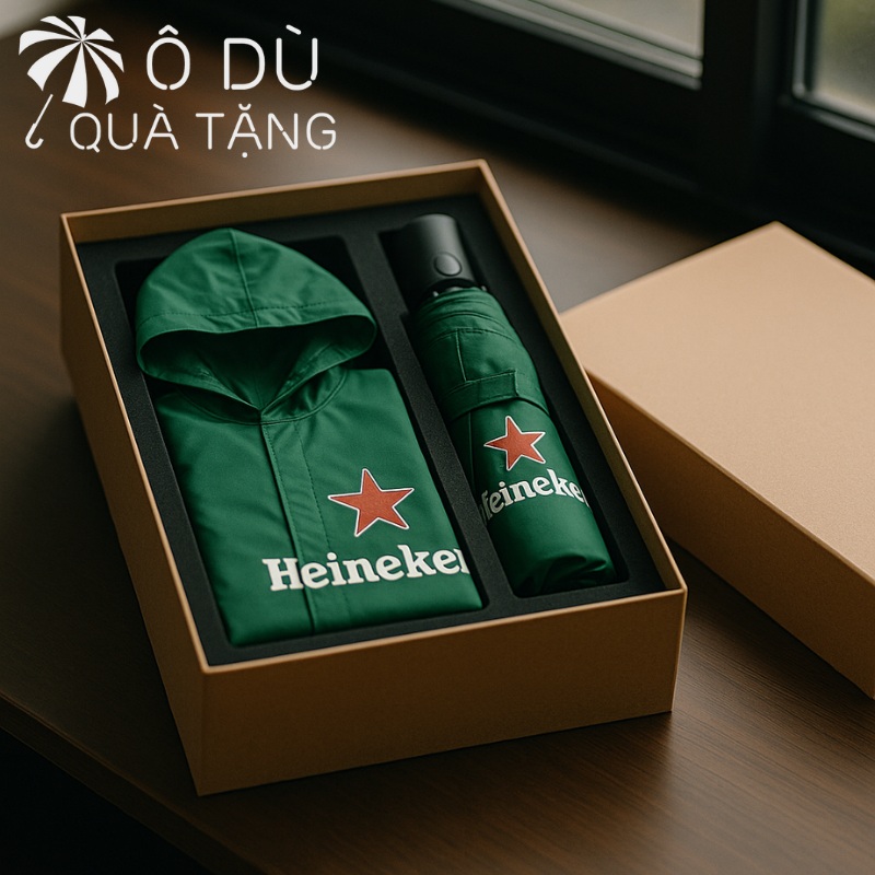 Giftset ô dù và áo mưa