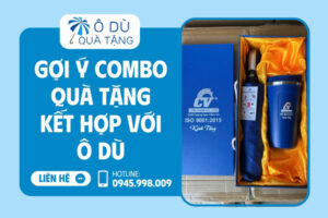 Combo quà tặng kết hợp ô dù