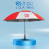 Ô Cán Thẳng 2 Tầng Phối Đỏ Trắng In Logo OD-08