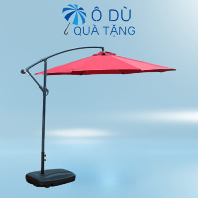 Ô Dù Lệch Tâm Tròn Đế Nhựa In Logo OD-28