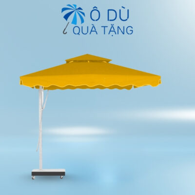 Dù Lệch Tâm Vuông Đế Bọc Thép In Logo OD-30