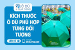 Kích thước ô dù quà tặng