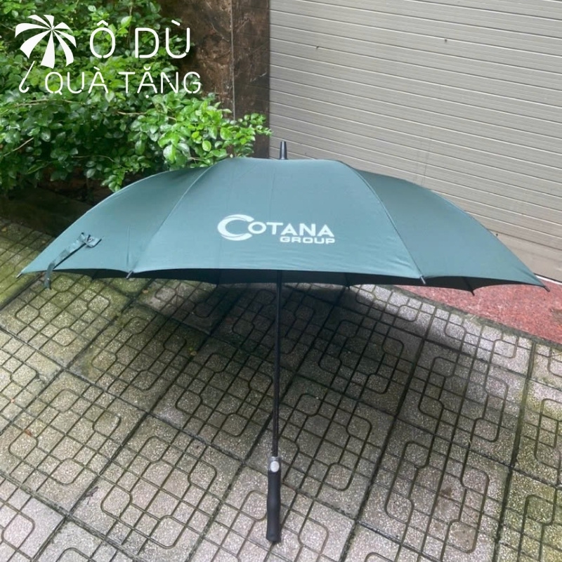 chi tiết Ô Dù Cán Thẳng R70cm Tự Động 1 Chiều In Logo OD-45