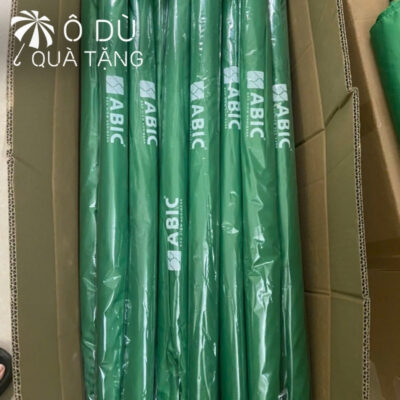 chi tiết Ô Golf Cán Thẳng 2 Tầng Vải Tự Động 1 Chiều In Logo OD-44