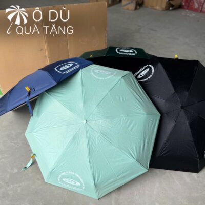 chi tiết Ô Cầm Tay Gấp 5 Tự Đẩy 4 Màu In Logo OD-38