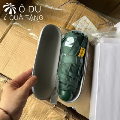 chi tiết Ô Cầm Tay Gấp 5 Tự Đẩy 4 Màu In Logo OD-38