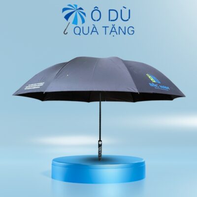Ô Dù Cán Thẳng Tự Động 1 Chiều Màu Đen In Logo OD-16