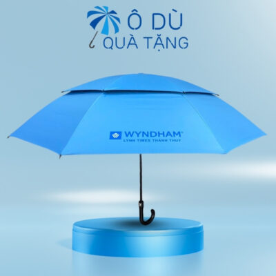 Ô Cán Thẳng 2 Tầng Màu Xanh In Logo OD-06