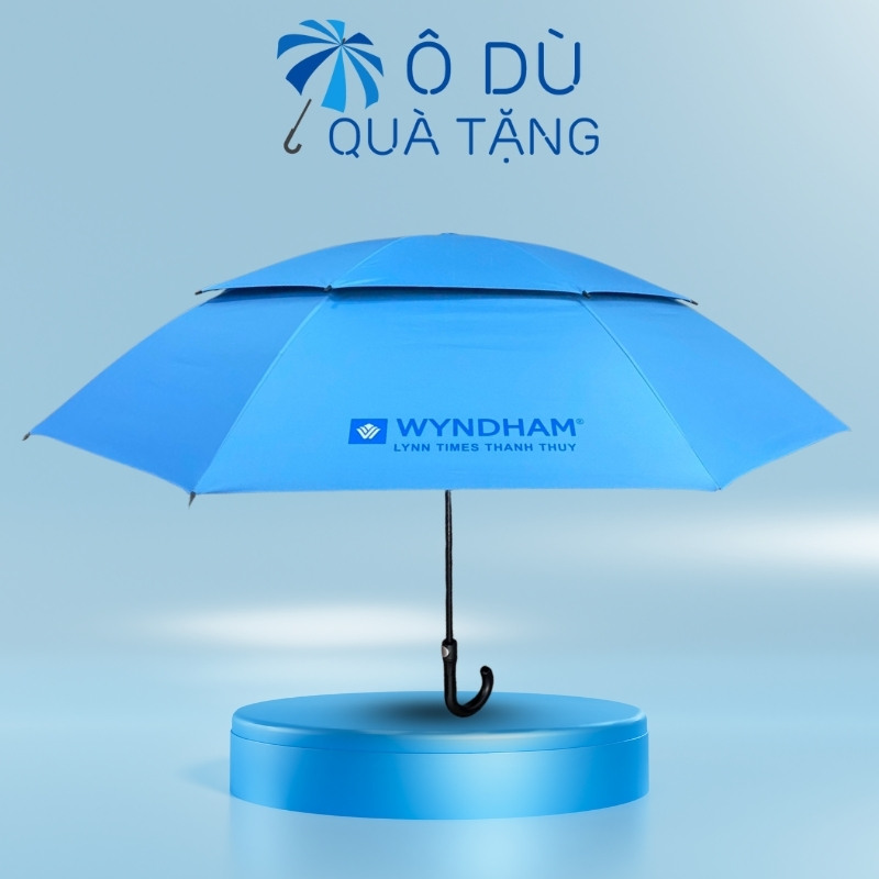 Ô Cán Thẳng 2 Tầng Màu Xanh In Logo OD-06