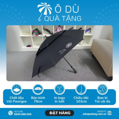 đặc điểm Ô Dù Sân Golf 2 Tầng Nan 2 Tầng Vải In Logo OD-36