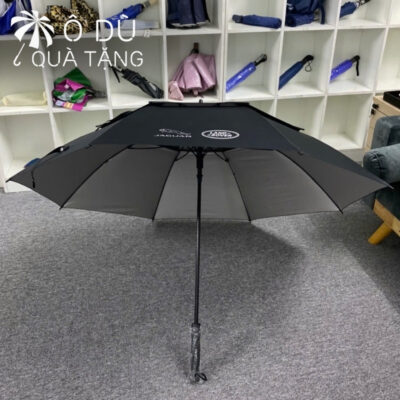 chi tiết Ô Dù Sân Golf 2 Tầng Nan 2 Tầng Vải In Logo OD-36