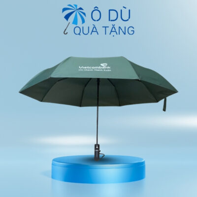 Ô Cầm Tay Gấp 3 Tự Động 1 Chiều In Logo Vietcombank OD-31