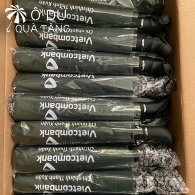 chi tiết Ô Cầm Tay Gấp 3 Tự Động 1 Chiều In Logo Vietcombank OD-31