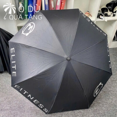 chi tiết Ô Gấp Ngược Tự Đẩy Tay C Màu Đen In Logo OD-33