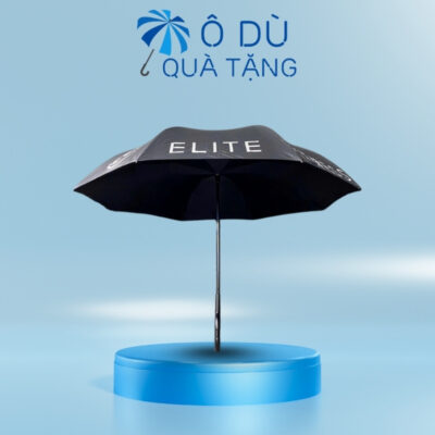 Ô Gấp Ngược Tự Đẩy Tay C Màu Đen In Logo OD-33