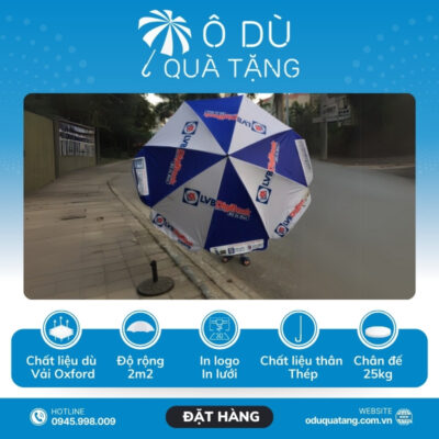 đặc điểm Ô Quảng Cáo Chính Tâm Màu Xanh Phối Trắng In Logo OD-25