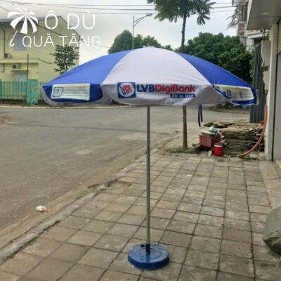 chi tiết Ô Quảng Cáo Chính Tâm Màu Xanh Phối Trắng In Logo OD-25