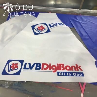 chi tiết Ô Quảng Cáo Chính Tâm Màu Xanh Phối Trắng In Logo OD-25