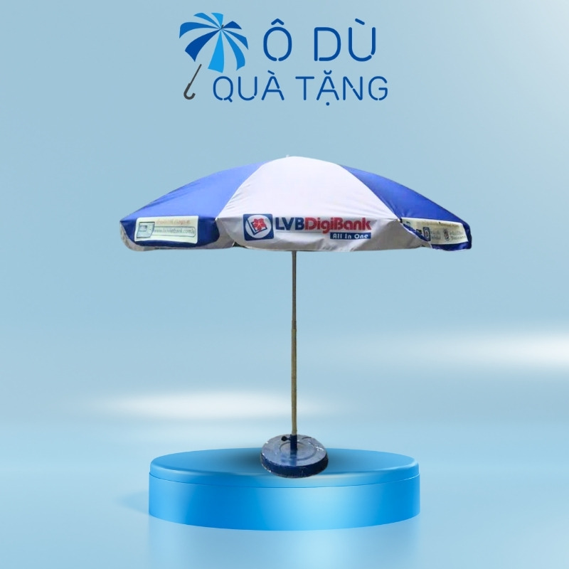Ô Quảng Cáo Chính Tâm Màu Xanh Phối Trắng In Logo OD-25