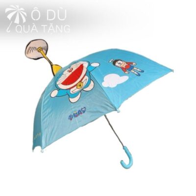 chi tiết Ô Cầm Tay Hoạt Hình Doraemon Tay Cầm Nhựa In Logo OD-49