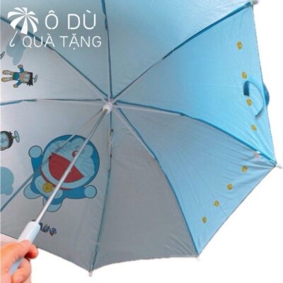 chi tiết Ô Cầm Tay Hoạt Hình Doraemon Tay Cầm Nhựa In Logo OD-49