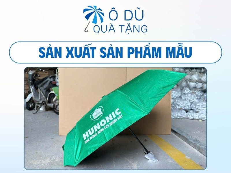 Sản xuất mẫu thử ô dù in logo
