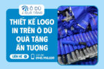 Thiết kế logo in trên ô dù quà tặng
