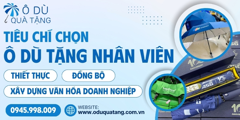 Ô dù quà tặng cho nhân viên
